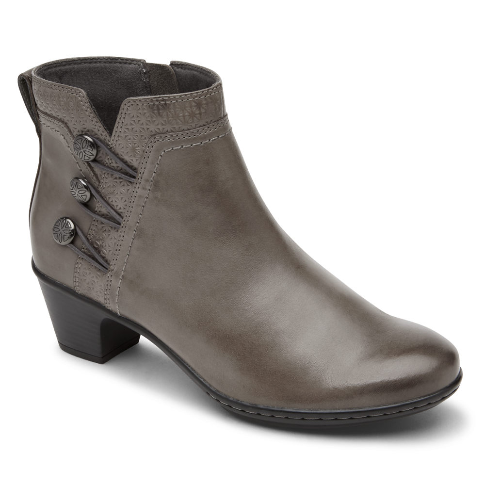 Botas Rockport Mulher Cinzentas - Cobb Hill Kailyn Ankle - 35820YDVF